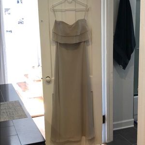 Jenny Yoo Olivia in Earl Grey Luxe Chiffon *new*